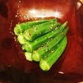 胃が宇宙's cooksnap of when they made 簡単かけるだけ！オクラのマリネ♪.