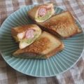Dummy69's cooksnap of when they made ホットサンド　ホットドッグ風.