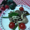 キョク's cooksnap of when they made きのこのポークソテー＊バルサミコソース.