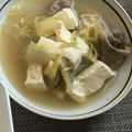 ぽんぽこぽん☆'s cooksnap of when they made 白菜 豆腐 牛肉で すき焼き風 煮込み♪.