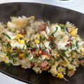 にゃんたまろ's cooksnap of when they made にんにく農家の♪パラパラ☆葉にんにく炒飯.