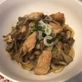 ヴィーナスけい's cooksnap of when they made バター香る！鮭ときのこの秋パスタ.