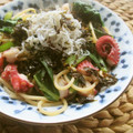 Jaye's cooksnap of when they made 小松菜とタコの和風パスタ.