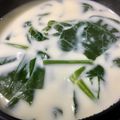 ３匹の大ぶたママ's cooksnap of when they made 簡単！ほうれん草の豆乳味噌スープ.