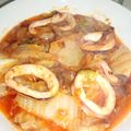 チュリチュウ's cooksnap of when they made イカと白菜の豆板醤炒め.