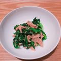 とっとこねこ's cooksnap of when they made ＊簡単！春菊のツナ和え＊.