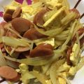 くっくはるちゃん's cooksnap of when they made 豆腐ともやし、ウインナーのカレー炒め.