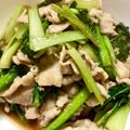 印度超特急's cooksnap of when they made 小松菜と豚バラ肉のオイスターソース炒め.
