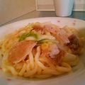 aoao30's cooksnap of when they made 白菜トロトロ焼きうどん.