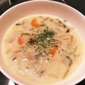 クックM2SKZX☆'s cooksnap of when they made 鶏肉と野菜たっぷりのクリームスープ.