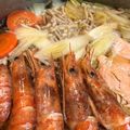 うめぼしこんぶ's cooksnap of when they made 簡単 お鍋 白菜 魚介の 寄せ鍋！.