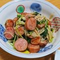 くまちーこ's cooksnap of when they made 豆苗・ベーコン・エノキの炒め物.