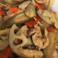 ちょこ＊＊'s cooksnap of when they made 蓮根と豚のきんぴらごぼう.