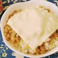 抹茶ばあむ's cooksnap of when they made チーズ卵納豆ごはん.