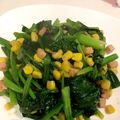 tamichi's cooksnap of when they made シンプルが一番!ほうれん草ベーコン炒め♡.