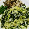 peteco's cooksnap of when they made キャベツとワカメのナムル.
