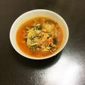 クック旅好！！'s cooksnap of when they made おいしいキムチの漬け汁救済☆チゲ風スープ.