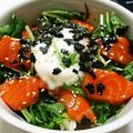 chally's cooksnap of when they made 簡単☆サーモン丼.