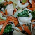 まめ乃's cooksnap of when they made ☆チンゲン菜と鶏むね肉の鶏ガラ炒め☆.