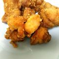 ま～じゅ's cooksnap of when they made フライパンで鶏もも肉のカレーからあげ.