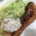 maruo☆'s cooksnap of when they made サーモンソテー　サワークリームソース添え.