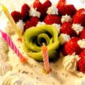baby face's cooksnap of when they made 簡単かわいい☆キウイローズ.