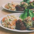 momo蔵's cooksnap of when they made mフライパンdeえびとごぼうの本格ピラフ.