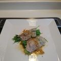 クック62G172☆'s cooksnap of when they made レンジだけ♪ピリ辛ダレで豚肉の水菜巻き.