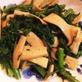 平成娘。's cooksnap of when they made 春菊と舞茸の☆オイスターバター炒め.