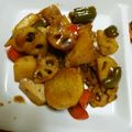 ottoスキー's cooksnap of when they made *常備菜*豚肉と蓮根の黒酢生姜炒め♡.