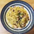 がほんず's cooksnap of when they made アヒージョからのオイルパスタ.