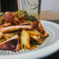 ダイナマイト漆黒's cooksnap of when they made 簡単♦一夜干しイカの♦キムチ炒め♦旨い.