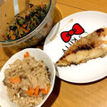 ちびママ_373's cooksnap of when they made 鶏挽き肉と舞茸の炊き込みご飯.