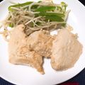 :えり坊's cooksnap of when they made 簡単。夕食！鶏むね肉酒粕味噌浸け炒め.