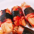 ayachum★'s cooksnap of when they made おつまみ・お弁当に☆えのきベーコン巻き.