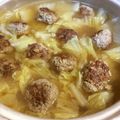 tyupapa's cooksnap of when they made 土鍋で作る♪白菜とハンバーグのコトコト煮.