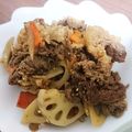 チョコミントあいす's cooksnap of when they made 簡単！ごぼう人参レンコン牛肉のきんぴら.