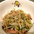 bonobuono's cooksnap of when they made もやしのサラダ（春雨サラダ風）.