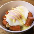 つのみのレシピ帖's cooksnap of when they made 5分で★半熟卵とウインナーのおかかご飯.