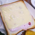 choco831's cooksnap of when they made トースターで簡単！チーズケーキ風トースト.