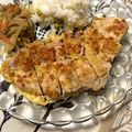 marwee's cooksnap of when they made 揚げない片面 とんかつ♪フライパン一つ☆.