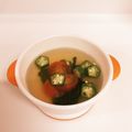 ❁Abake❁'s cooksnap of when they made 簡単♪オクラとトマトのコンソメスープ.