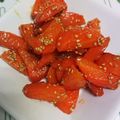 たった。's cooksnap of when they made にんじんごまみそ炒め.