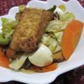 まねきねこにゃん's cooksnap of when they made 結構旨いッ☆厚揚げと野菜の炒め物.