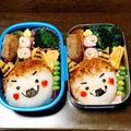 ＊アラレ＊'s cooksnap of when they made 節分キャラ弁.