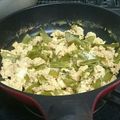 ｶﾆｺ's cooksnap of when they made 絹さやの卵とじ.