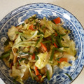clearsea's cooksnap of when they made 簡単！もやしとニラとキャベツの中華炒め.