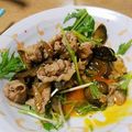 khymめぐmii's cooksnap of when they made 卵黄とろり♪なすと豚肉のスタミナ丼.