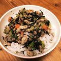 ぶっちぃ's cooksnap of when they made ミネラル満点。大根葉とひじきのそぼろ炒め.