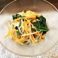 kgshizuca's cooksnap of when they made ほうれん草ともやしとにんじんのナムル.